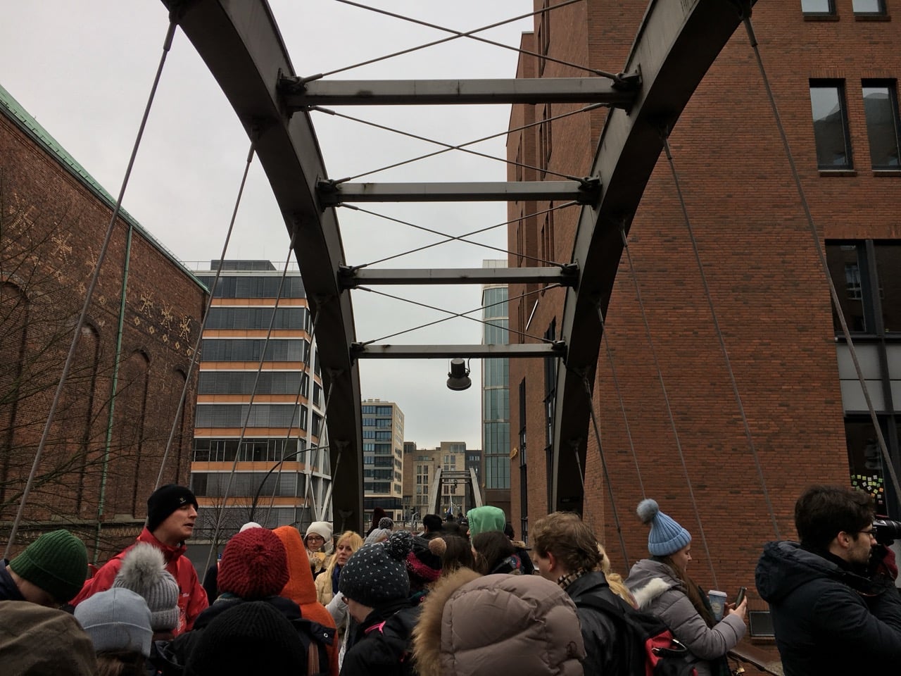 A walking tour in Hamburg, Germany