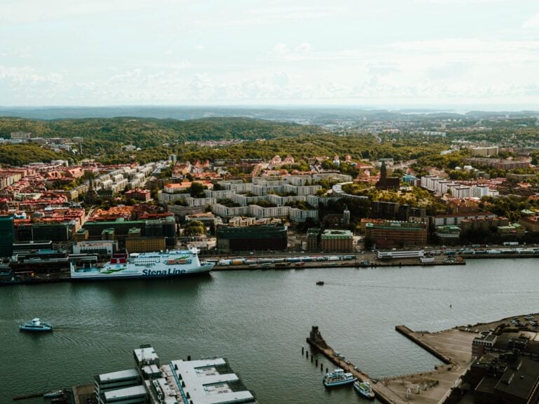 A view of Gothenburg from Karlatornet