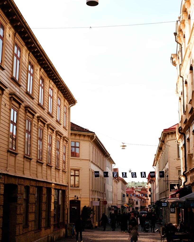 Photo of a street in Haga, Gothenburg