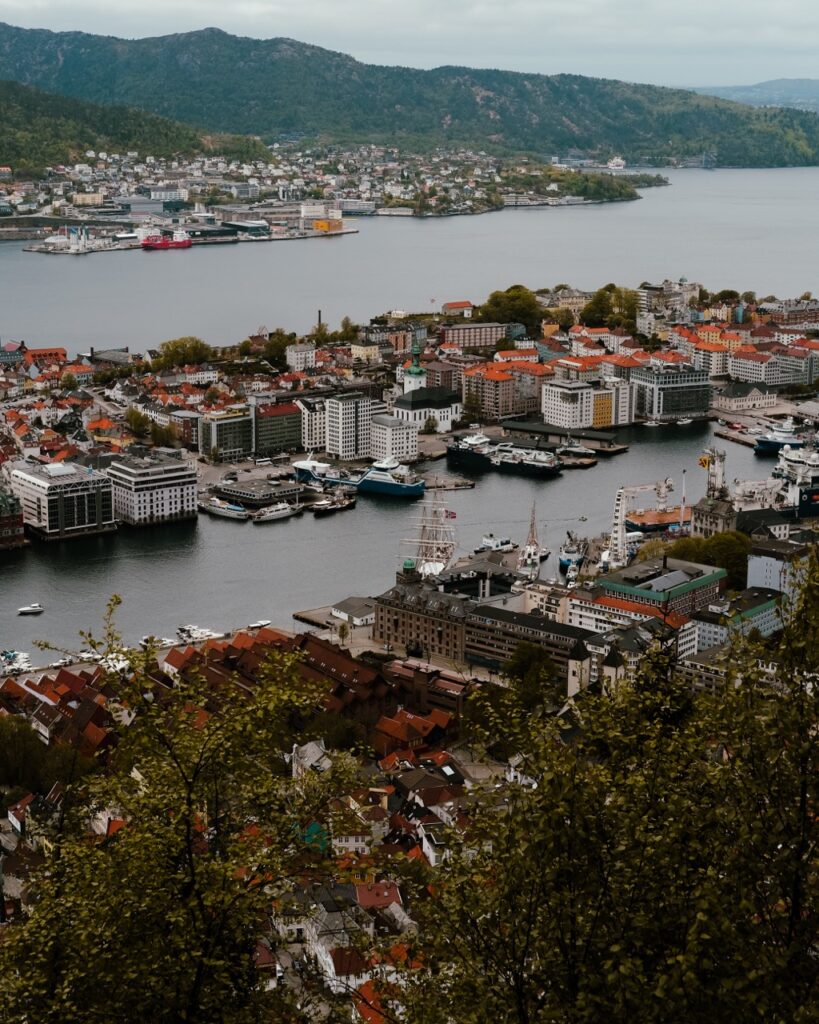 Bergen, Norway from Above