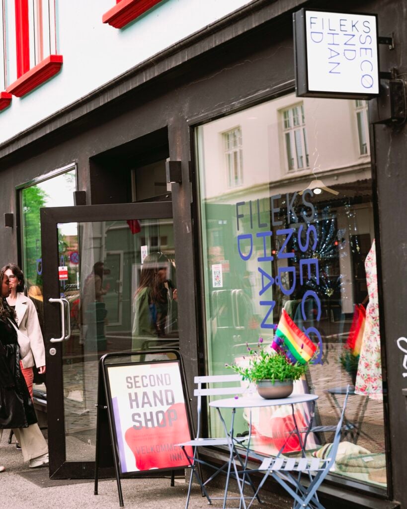 A shop exterior in Bergen, Norway