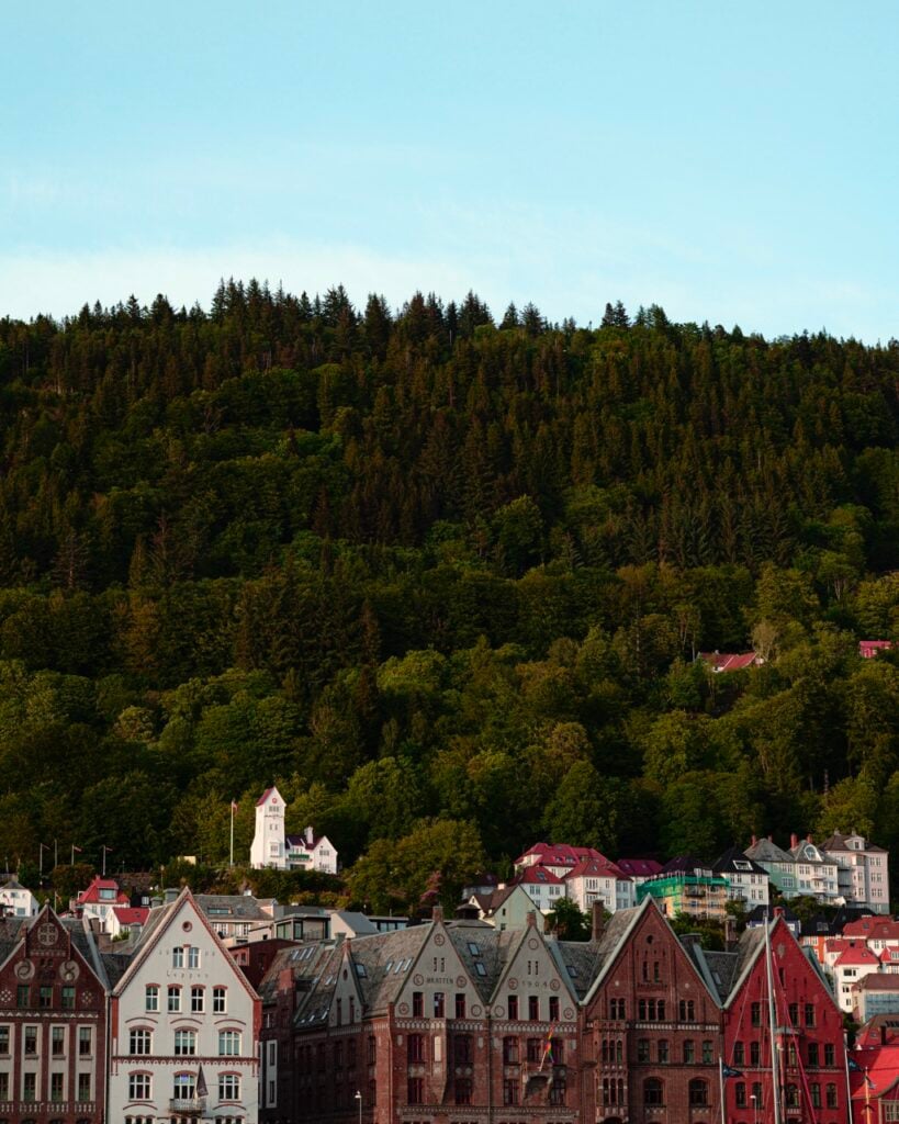 Late afternoon in Bryggen, Bergen, Norway