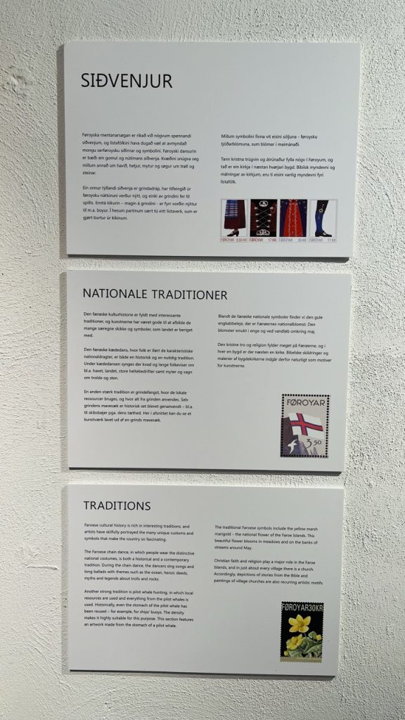 Exhibition works at the National Gallery of the Faroe Islands