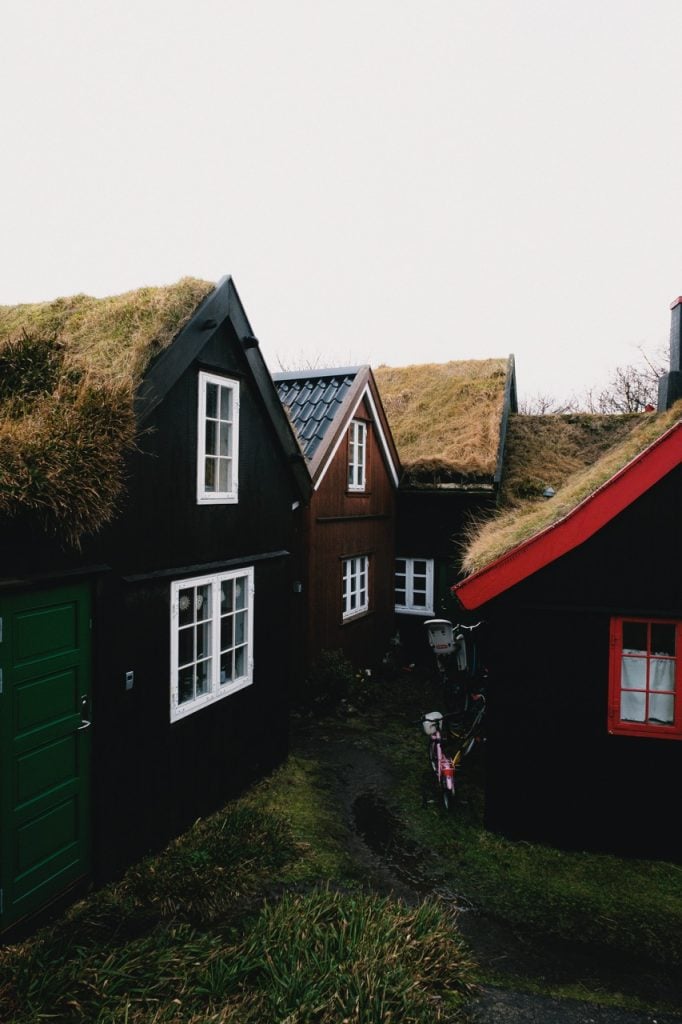 Old houses in Tórshavn, Faroe Islands