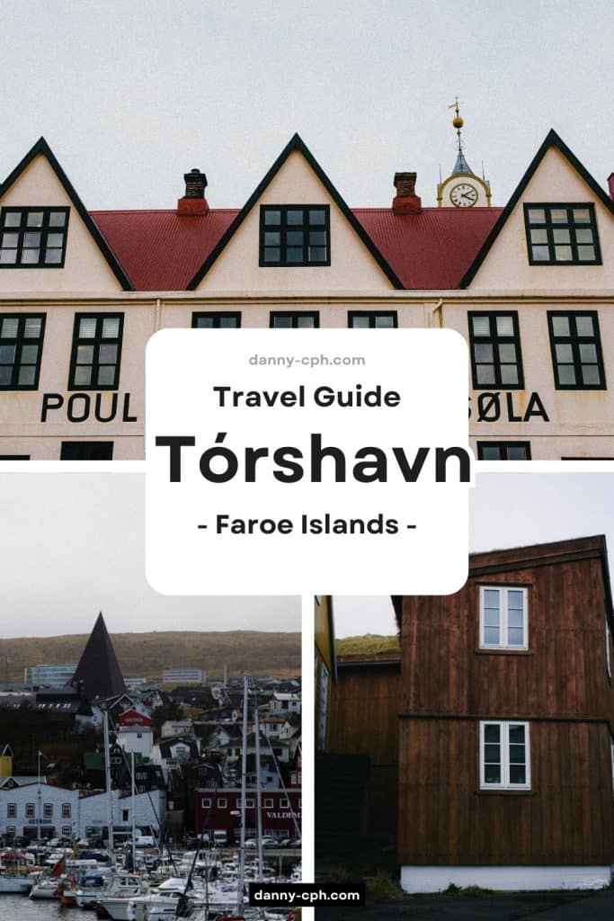 A Pin for a travel guide to Tórshavn, Faroe Islands