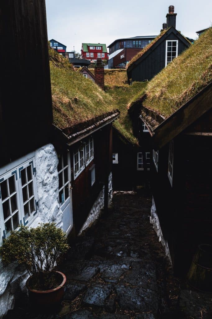 A set of old houses in Tórshavn, Faroe Islands