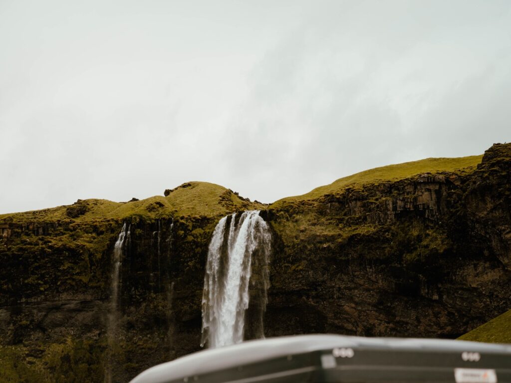 A Camping Car at Seljalandsfoss, Iceland