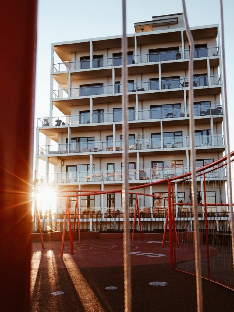 Photo of a playground in Nordhavn