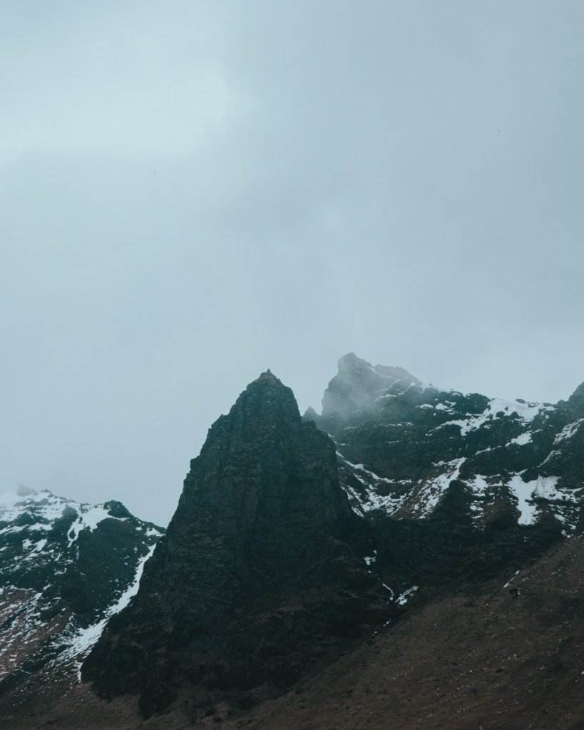Mountains in Vík, Iceland
