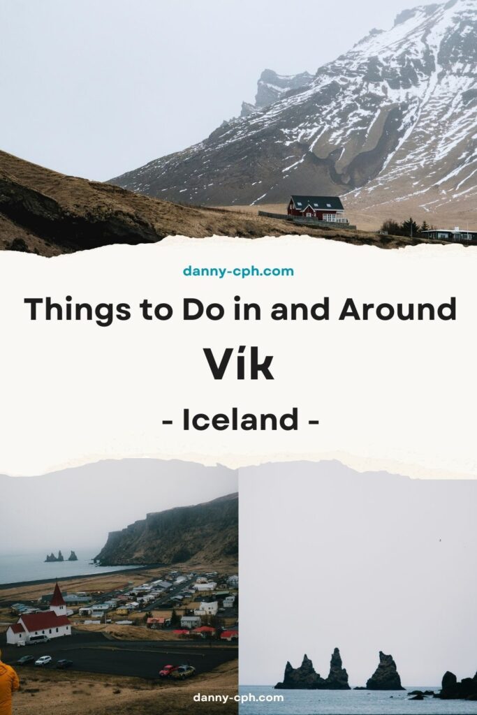 Things to do in and around Vik Iceland Pinterest post