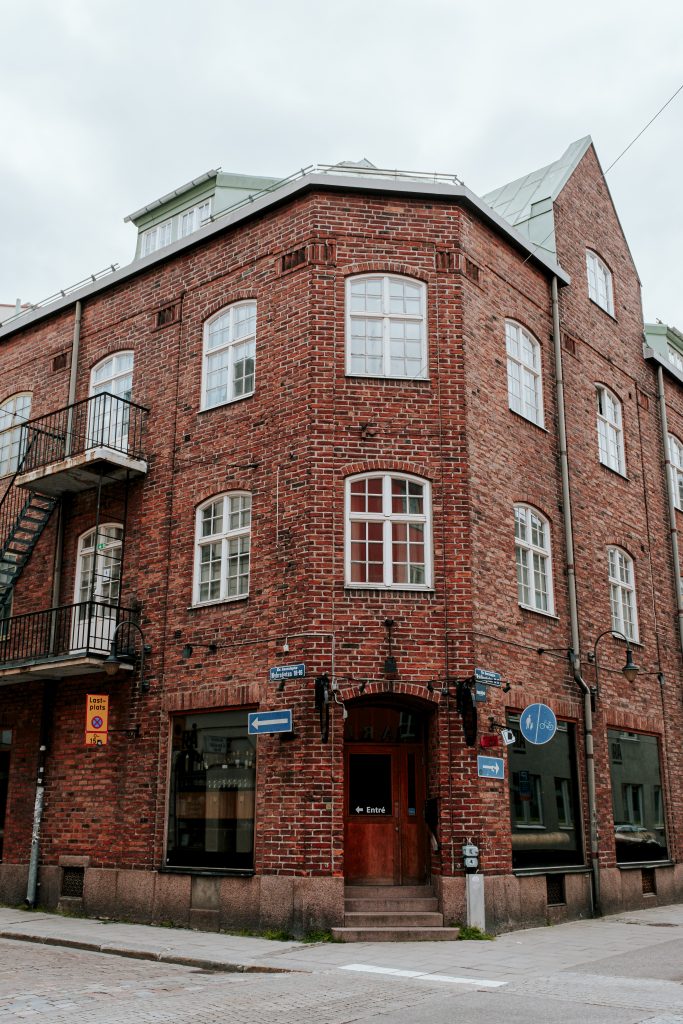 A brick building in Sundsvall, Sweden