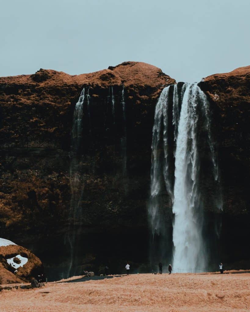 The Seljalandsfoss waterfall in Iceland