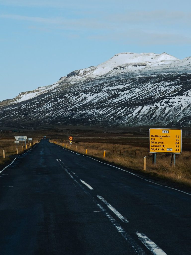 A road in Snæfellsnes, Iceland
