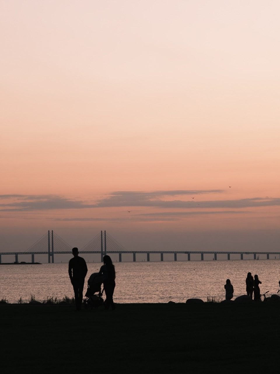 A family close to Ribersborg Strand in Malmö