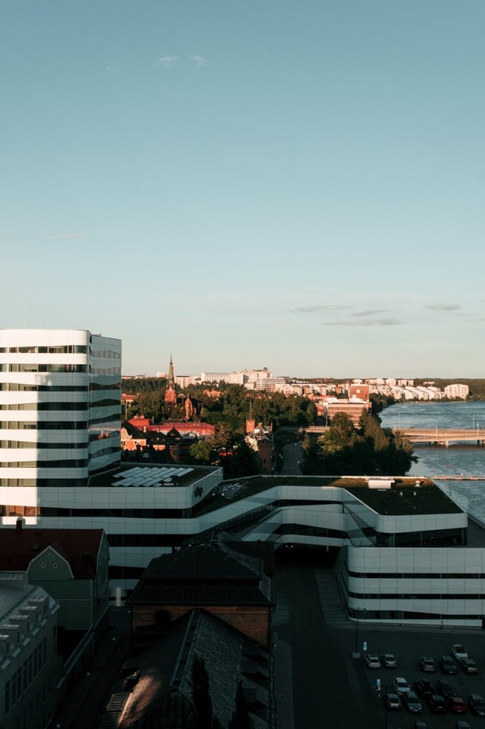 A view of Umeå from Clarion Hotel