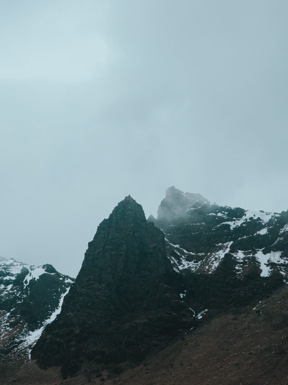Mountains in Vík, Iceland