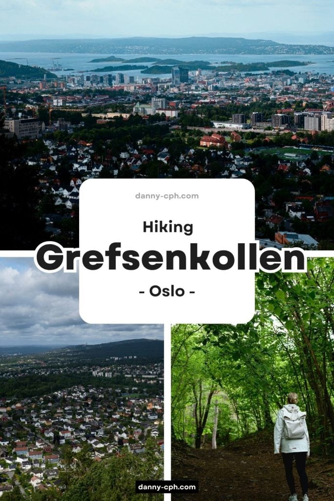A Pinterest post for the Grefsenkollen hike