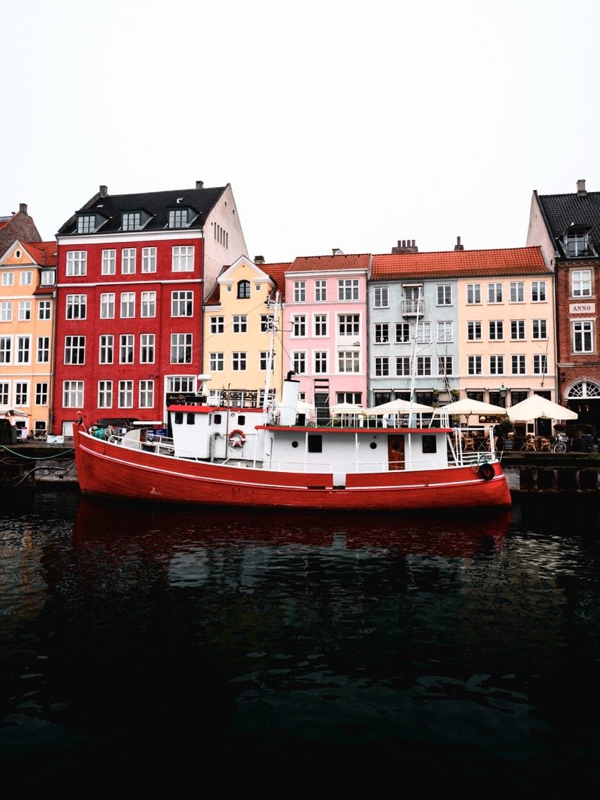 A cloudy day at Nyhavn in Indre By, Copenhagen