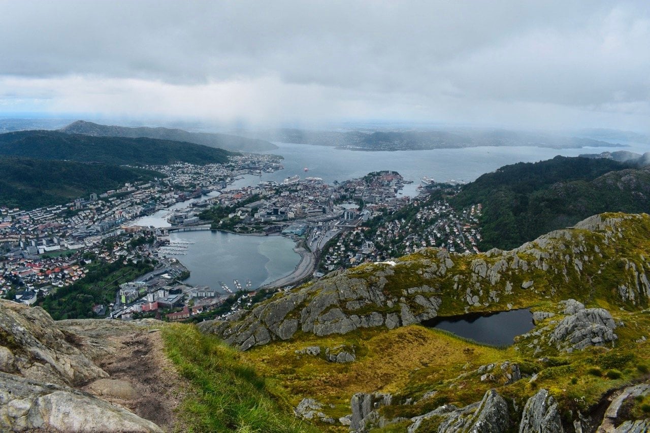A view of Bergen, Norway, from Ulriken