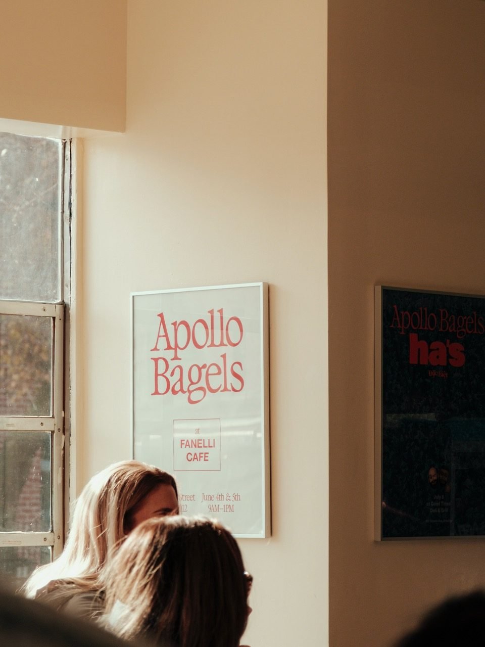 The inside of Apollo Bagels in NYC
