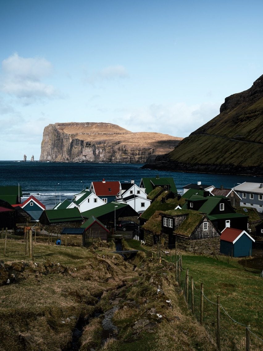 A view of the vilage of Tjørnuvík, Faroe Islands