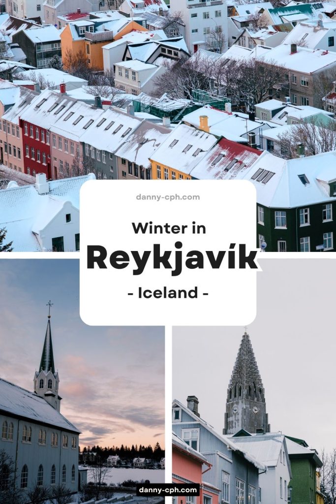 Winter in Reykjavik Pinterest Post