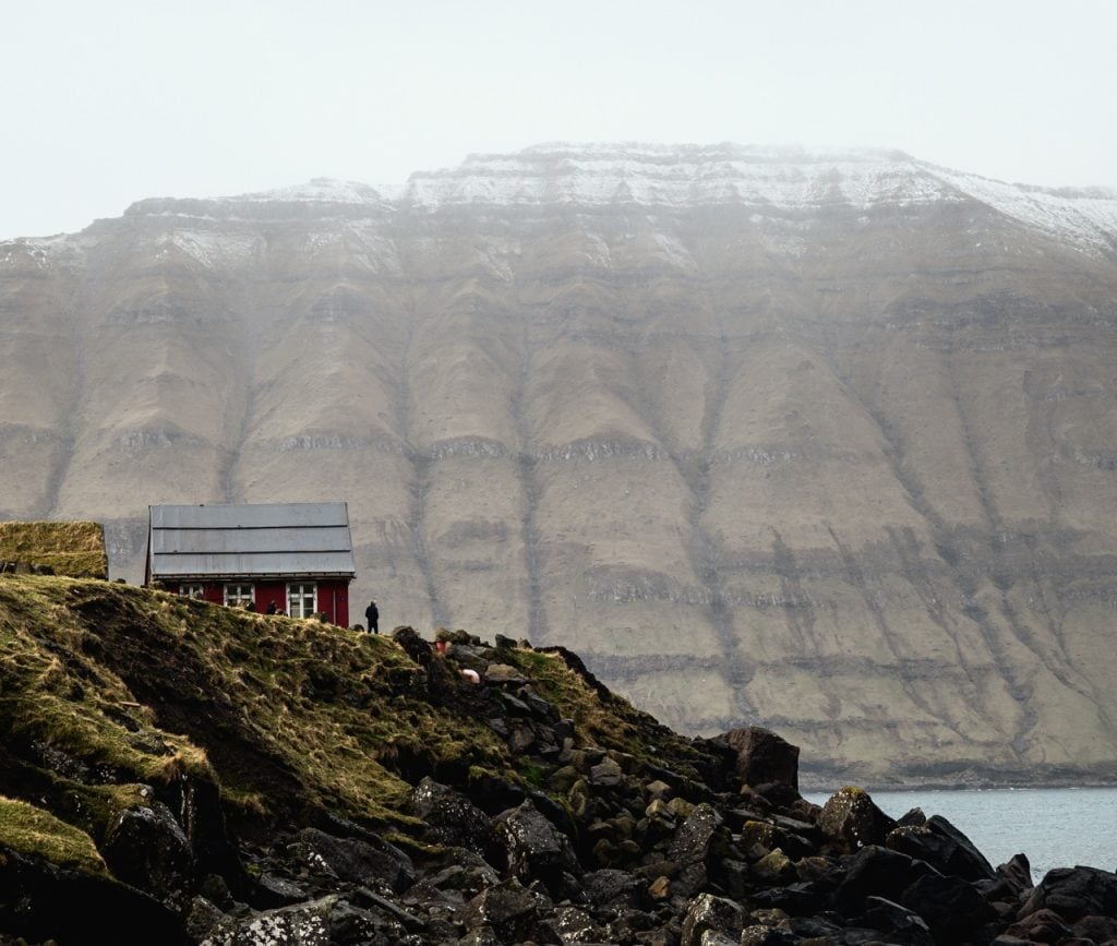 A view of Kalsoy from Elduvík, Faroe Islands
