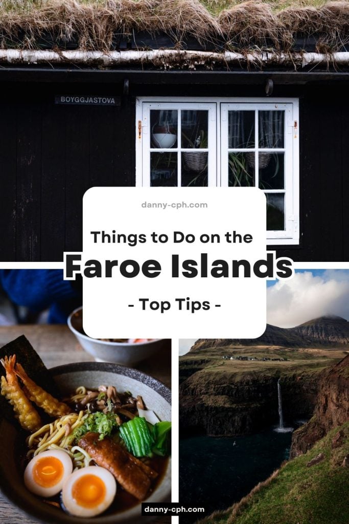 Pinterest post for things to do on the Faroe Islands article