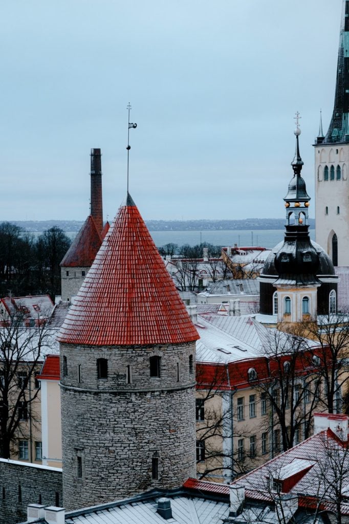 A view of one of the walls in Tallinn's Old Town