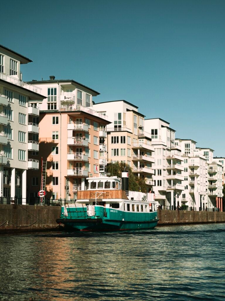 A view of Hammarby Sjöstad in Stockholm