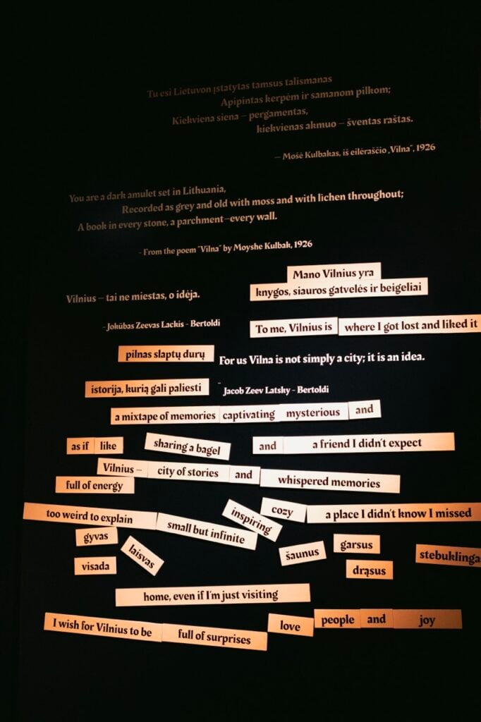 An interactive exhbition at the Museum of Culture and Identity of Lithuanian Jews