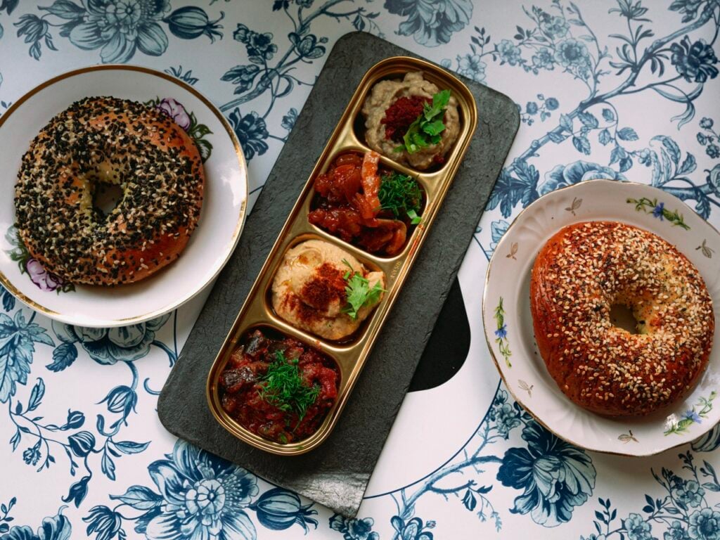 Jewish cuisine at Baleboste in Vilnius, Lithuania