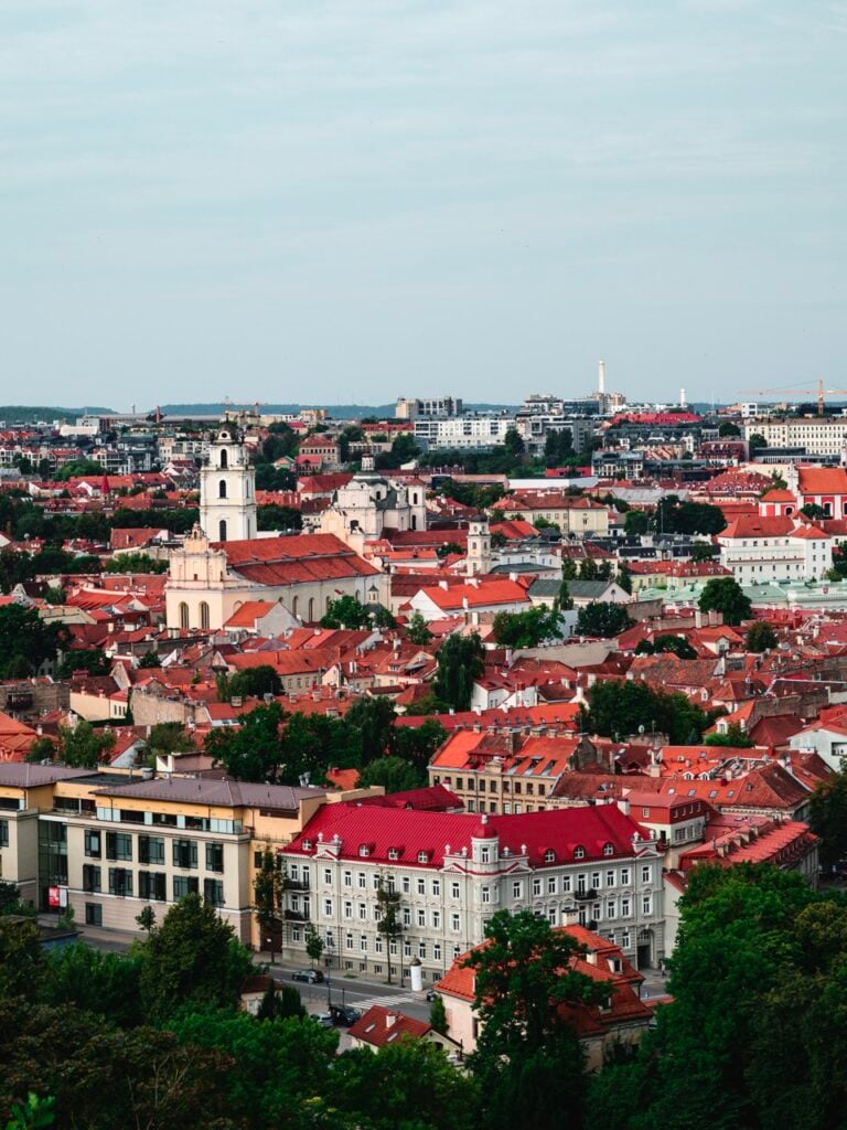 A view of the Vilnius skyline from the Three Crosses Monument