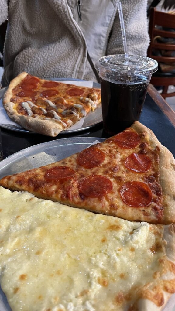 Pizza from an establishment in Brooklyn, NYC
