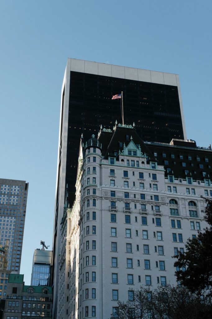 A hotel next to Central Park in NYC