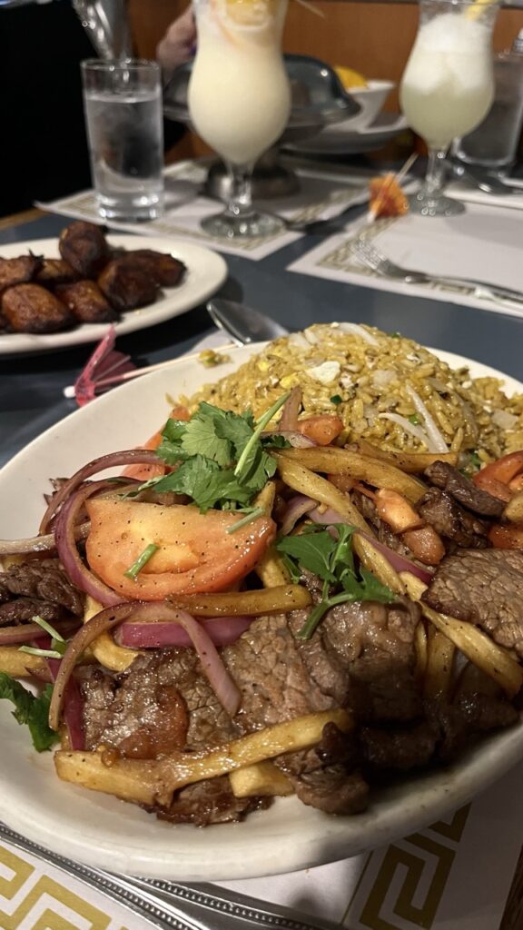 Food in a restaurant in NYC