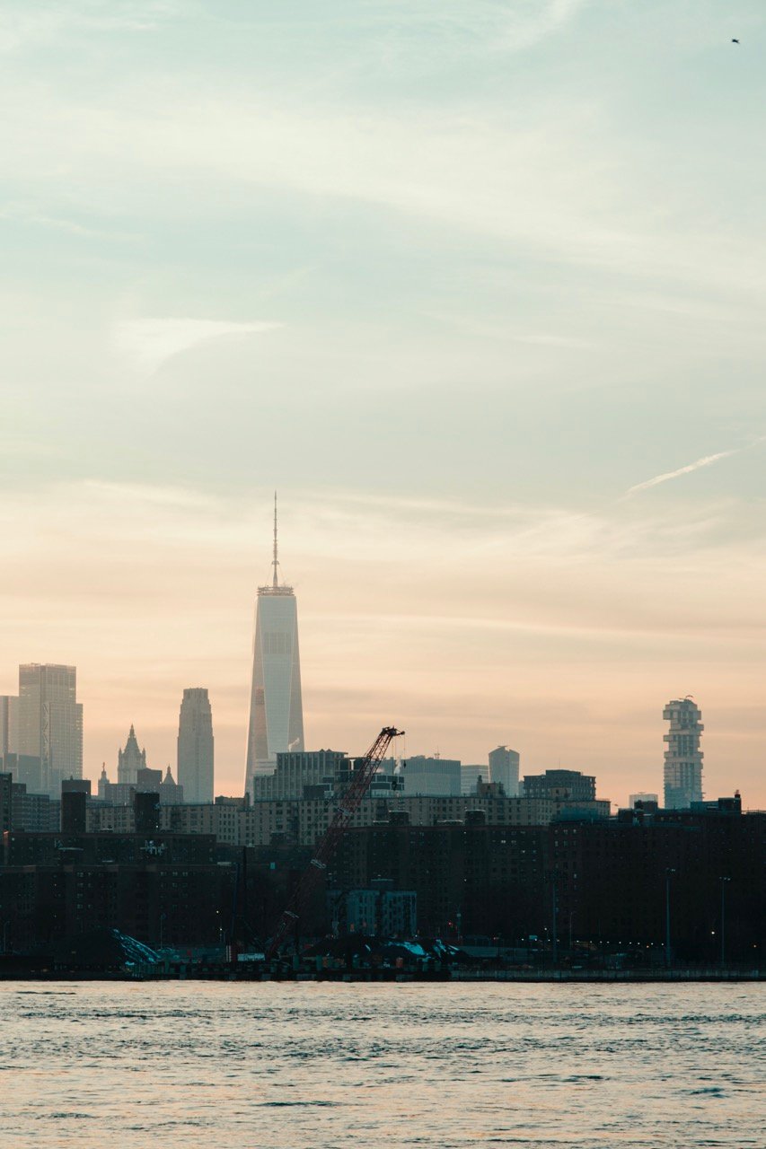 A view of the NYC skyline in December