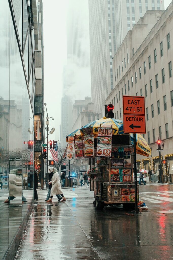 A street scene in NYC