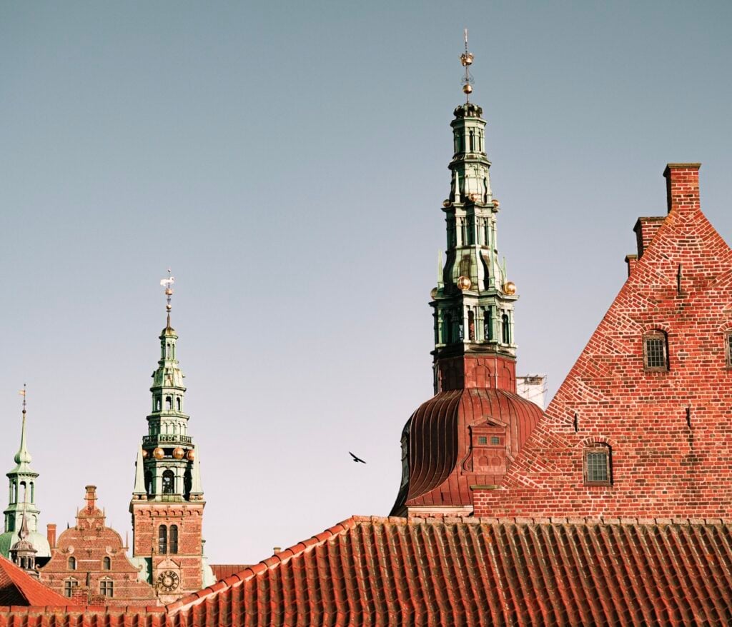 Rooftops at Frederiksborg Castle in Hillerød