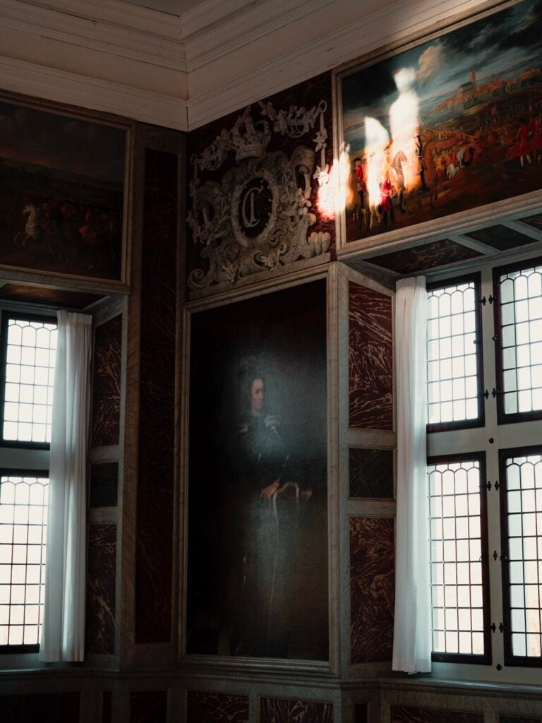 The corner of a room at Frederiksborg Slot