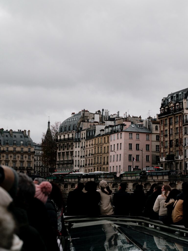 A river cruise in Paris, France