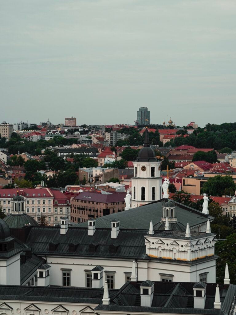 A view of Vilnius, Lithuania, from Gediminas Hill