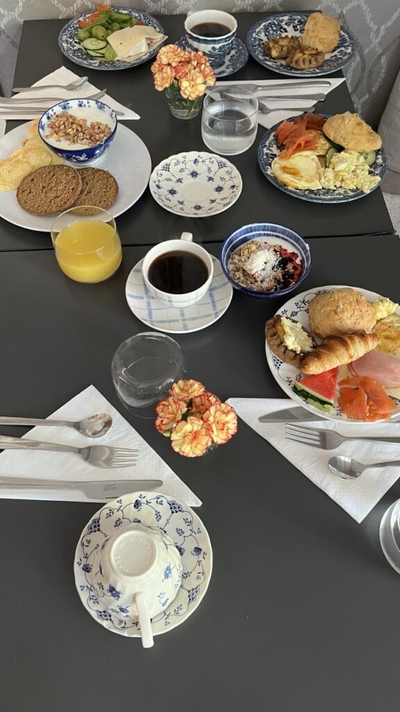 Breakfast at the Bridget Inn in Naantali, Finland