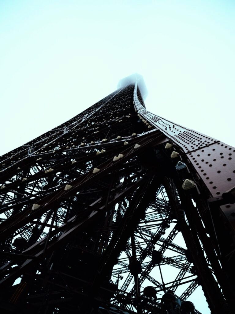 Textures on the Eiffel Tower in Paris, France