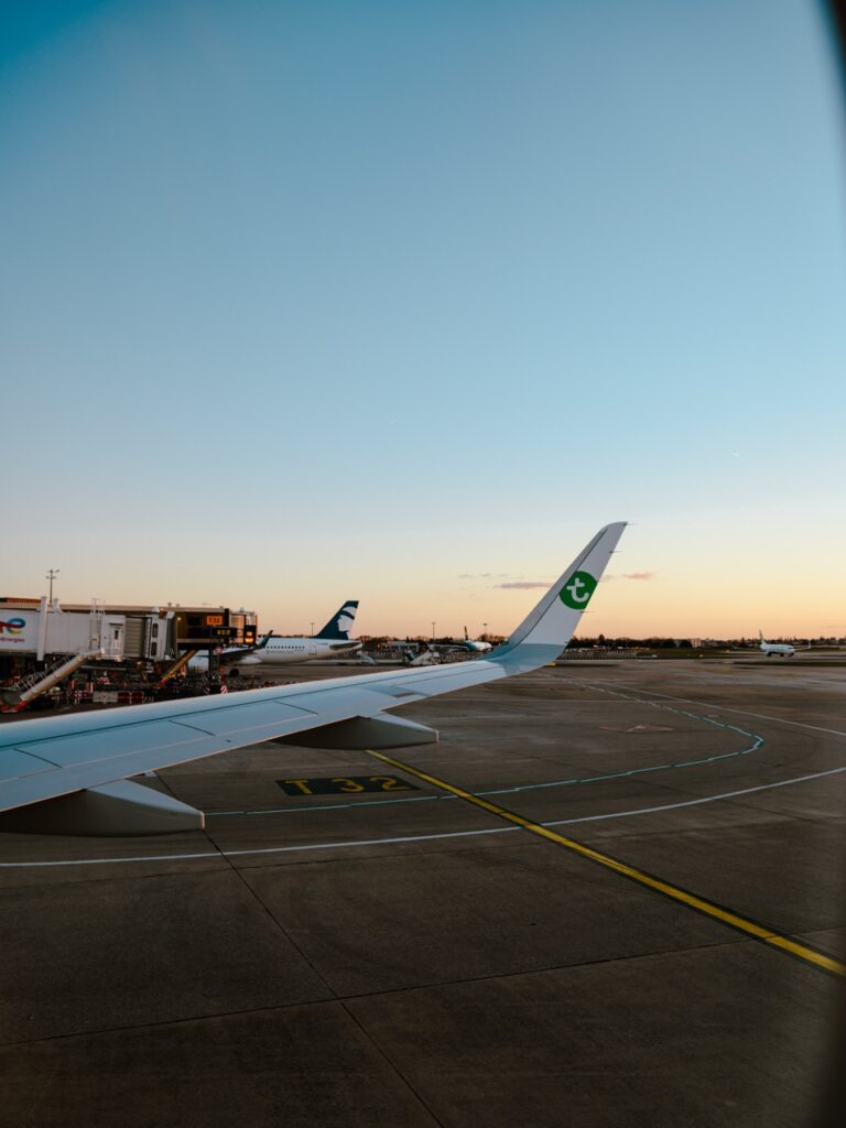A flight leaving Orly Airport in Paris, France
