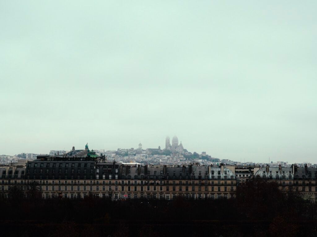 A view of Montmartre, Paris, from the Musée D'Orsay