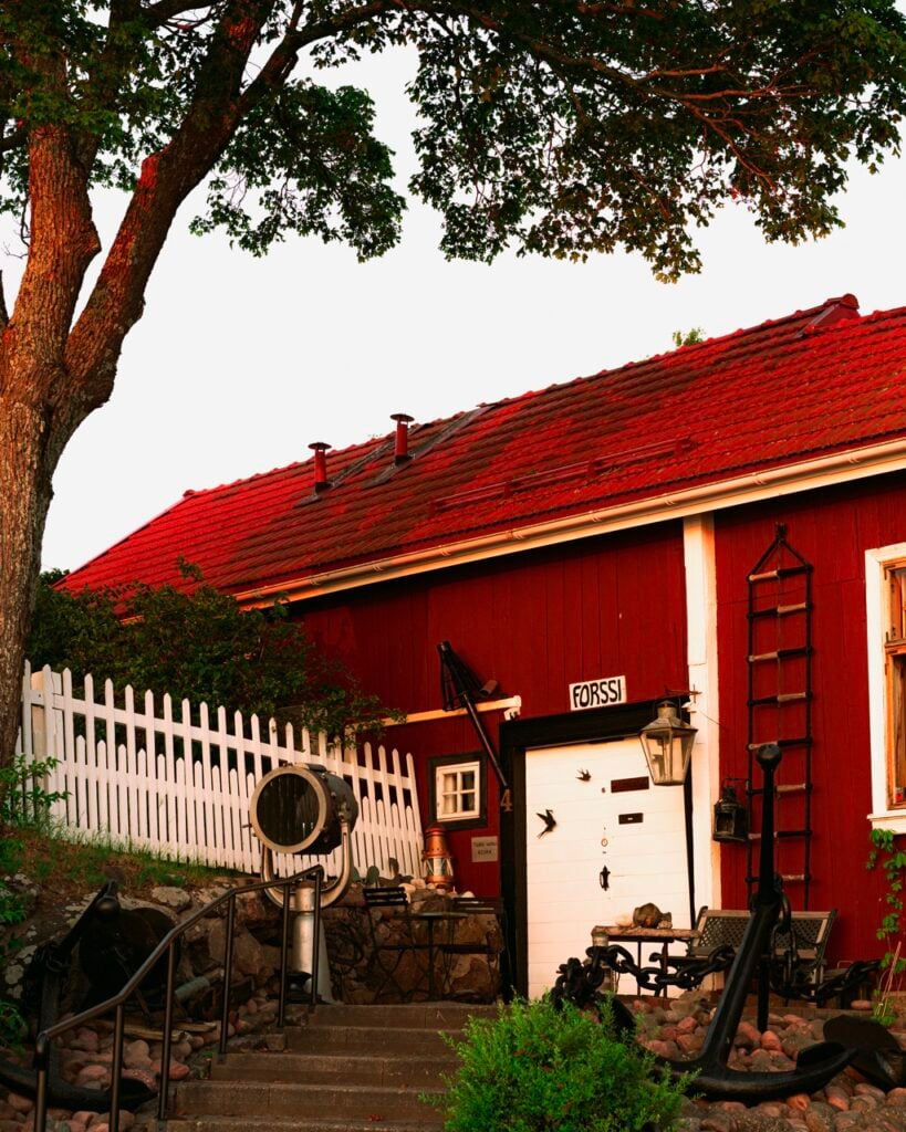 A house under a tree in Naantali, Finland
