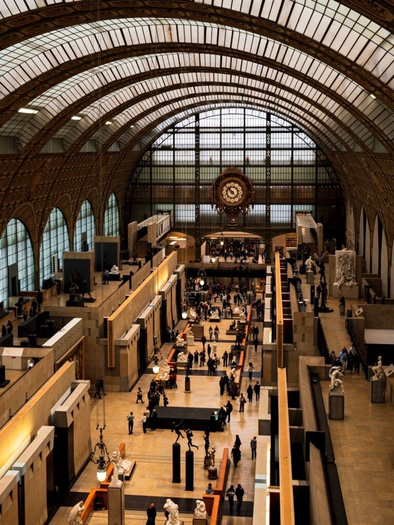 The Musée D'Orsay in Paris From the Top Floor