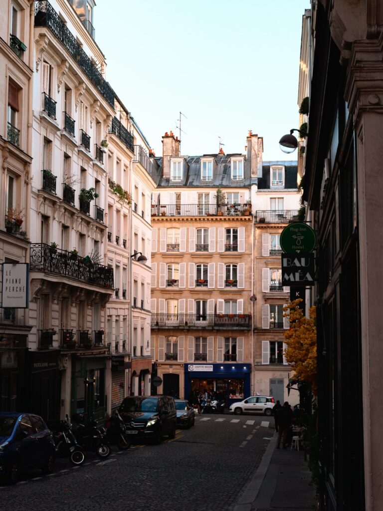 A street view in Paris, France