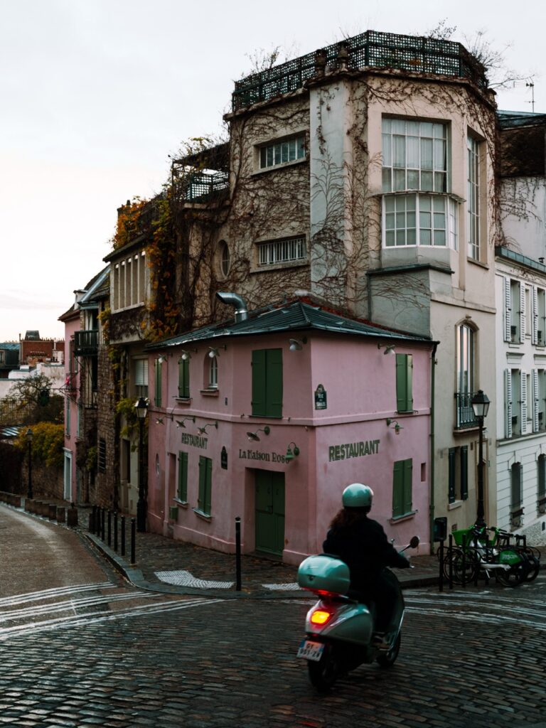 A vespa in Montmartre, Paris, France